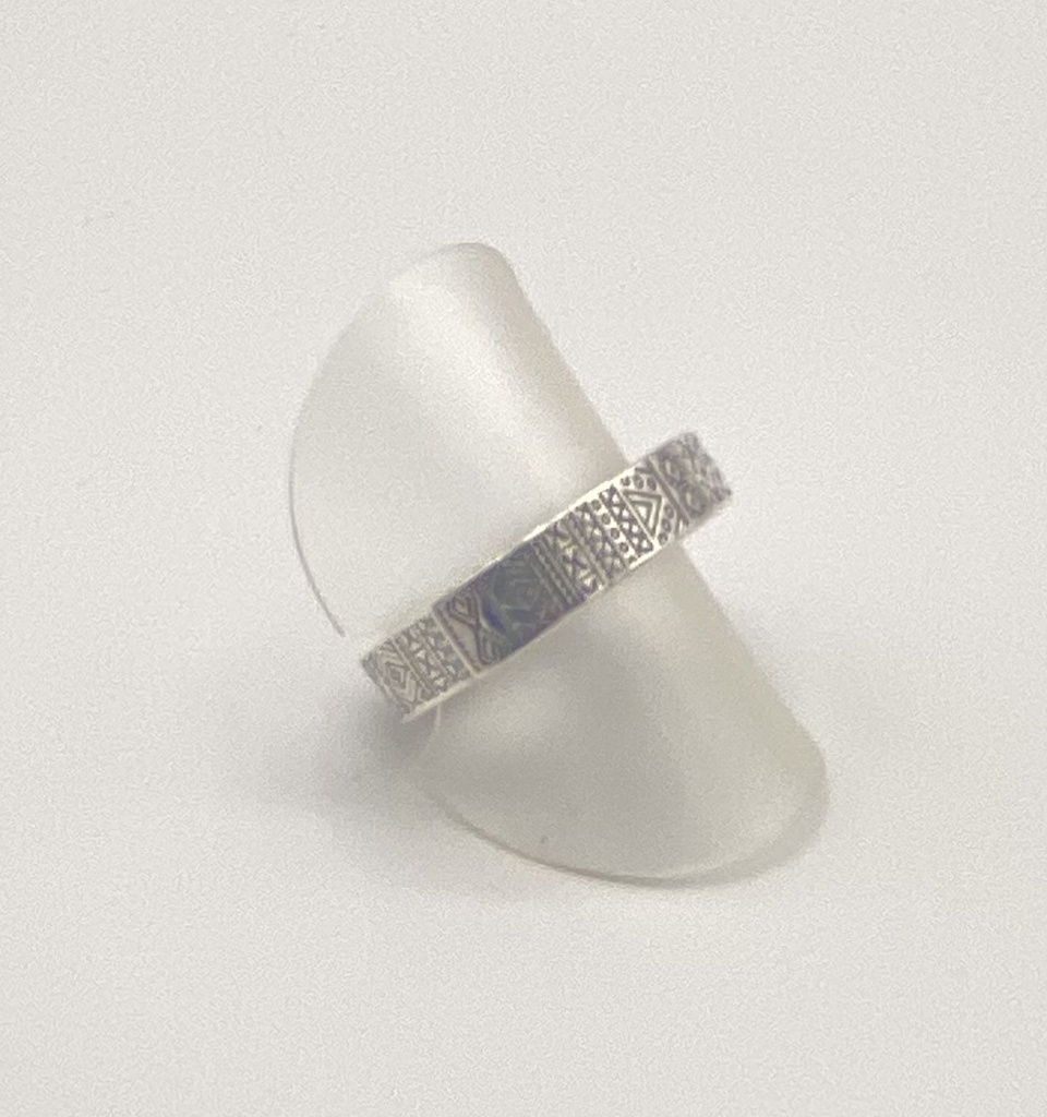 Bague argent aztèque