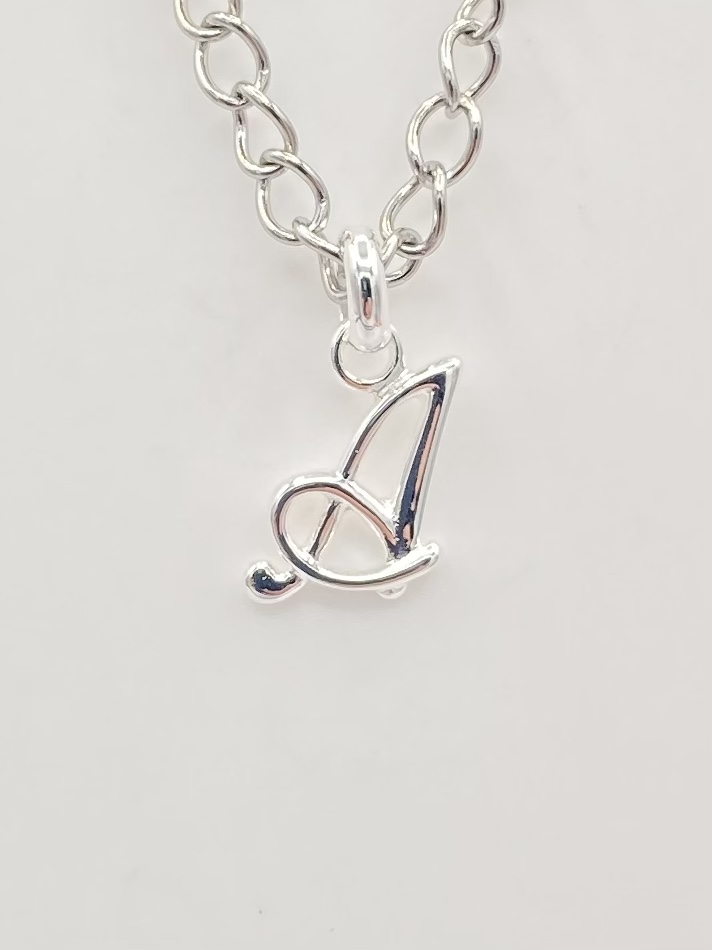 Pendentif A manuscrit argent