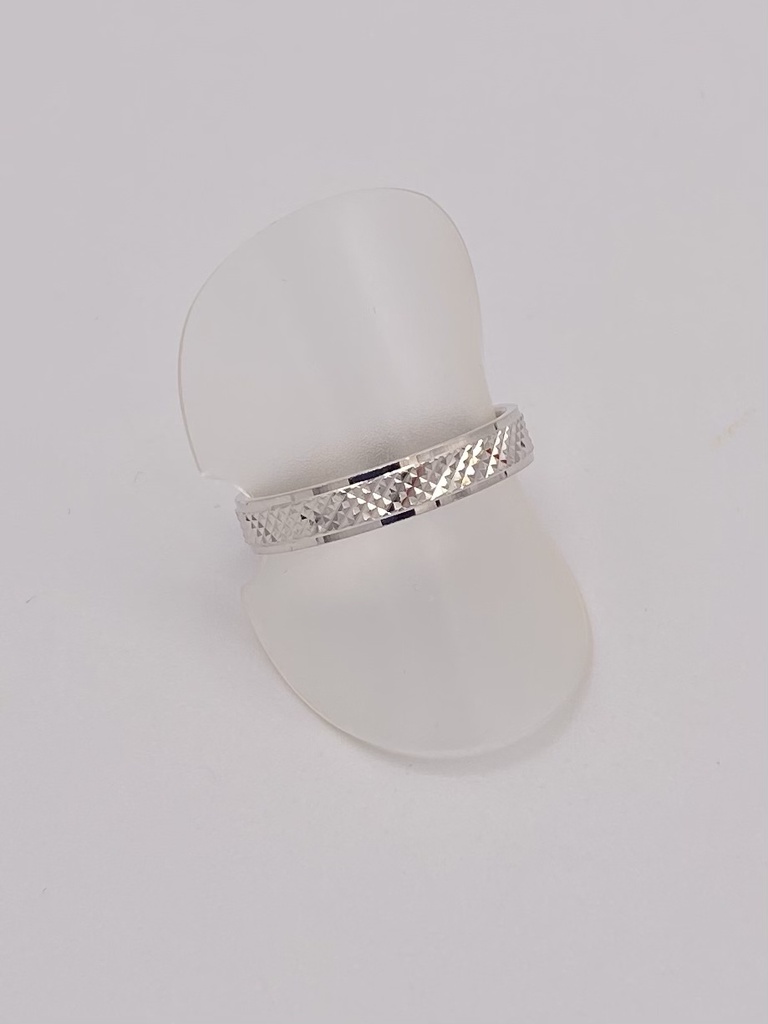 Bague argent anneau molleté