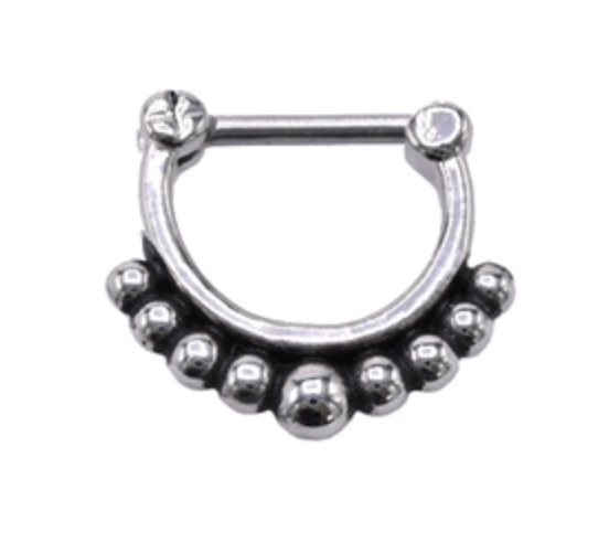 Piercing septum grandes perles