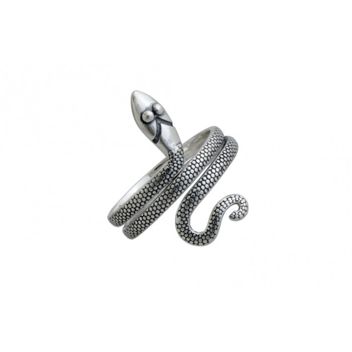 Bague argent serpent