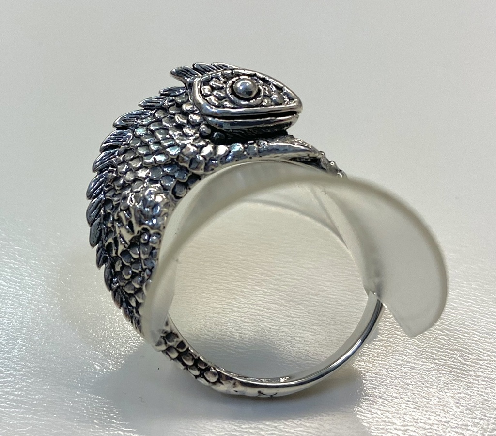 Bague argent caméléon