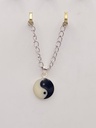 pendentif yin et yang 13mm argent