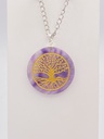 Pendentif arbre de vie sur améthyste