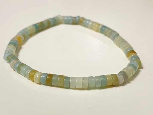 Bracelet heishi pierre amazonite