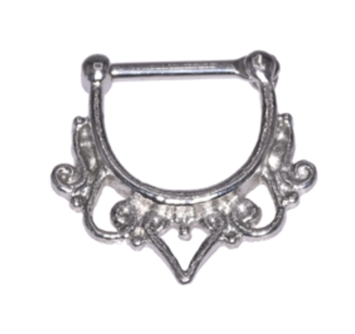 Piercing septum dentelle coeur