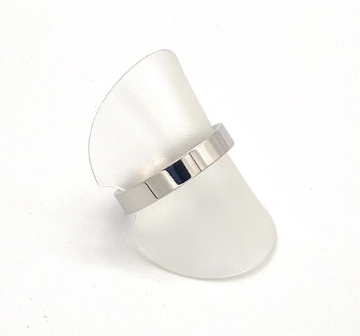 Bague acier anneau plat