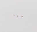 Bille acier or avec strass 316L 1.2mm