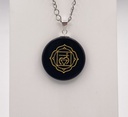 Pendentif chakra racine Obsidienne