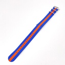 Bracelet nato bleu ciel bande orange