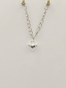 pendentif coeur bombé 6mm argent