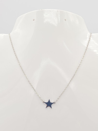 Collier acier étoile