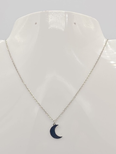 Collier acier lune